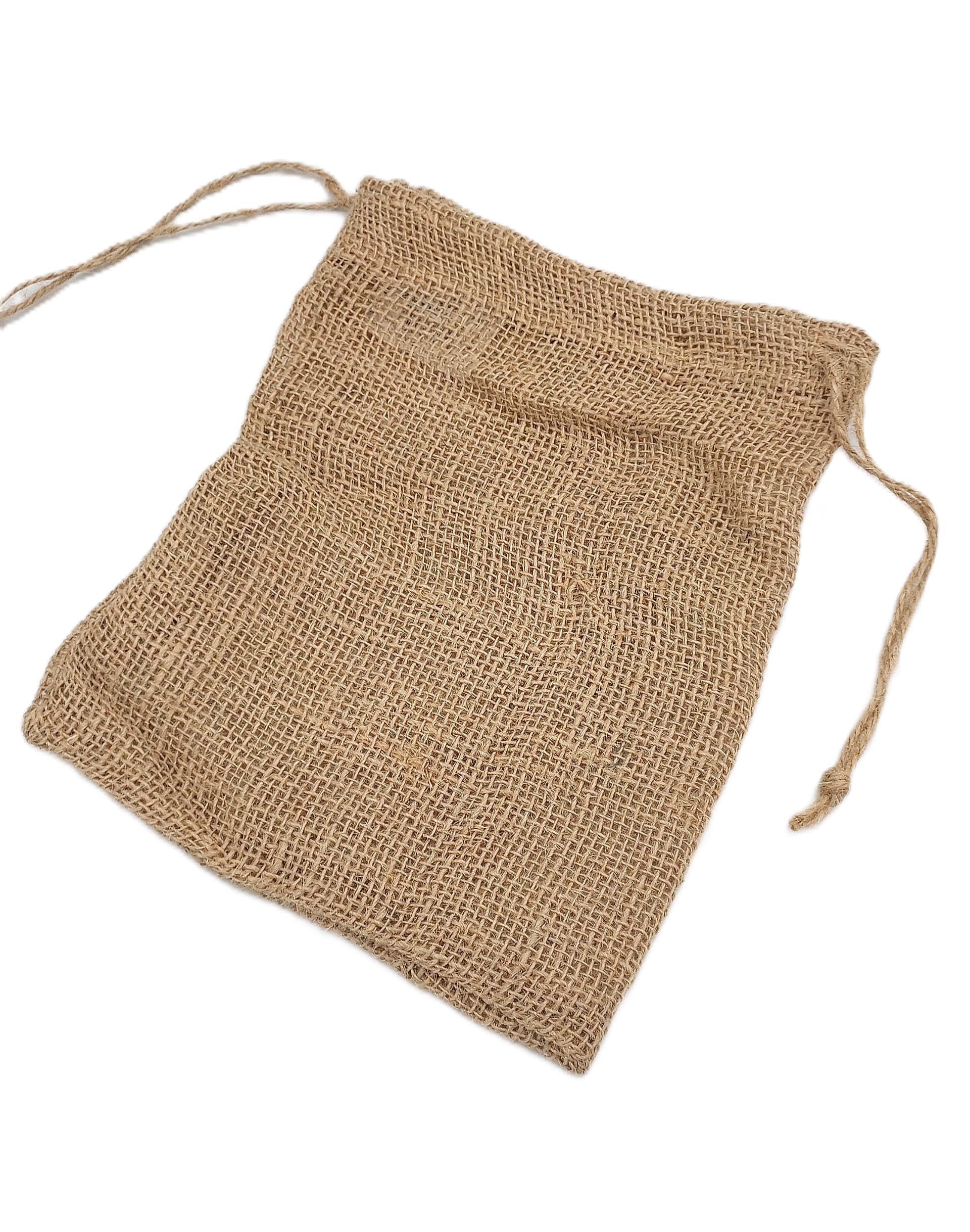 Worek jutowy ze ściągaczem, szer.20cm/wys.25cm