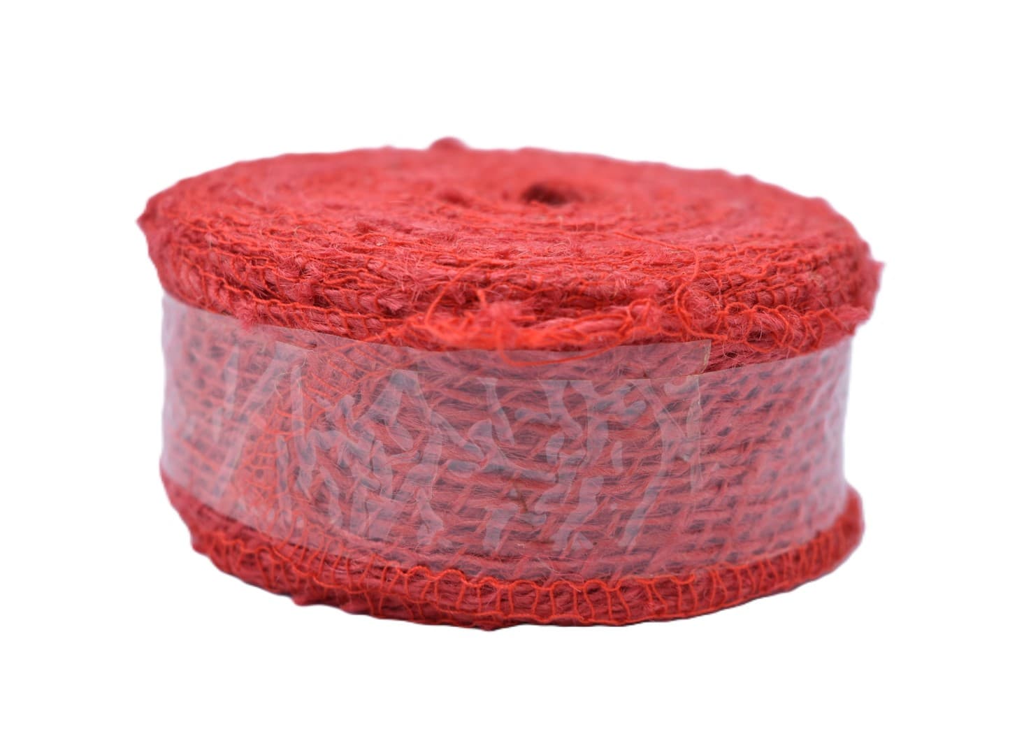 Wstążka jutowa, 9x8, 4cm/10mb, 260g/m2, czerwona