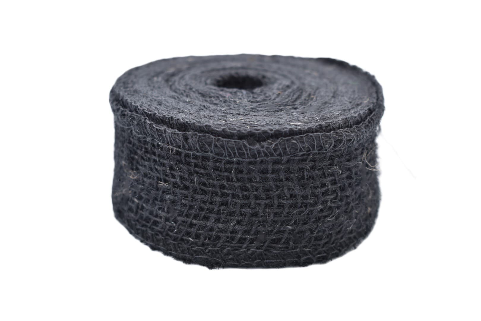 Wstążka jutowa, 9x8, 4cm/10mb, 260g/m2, czarna