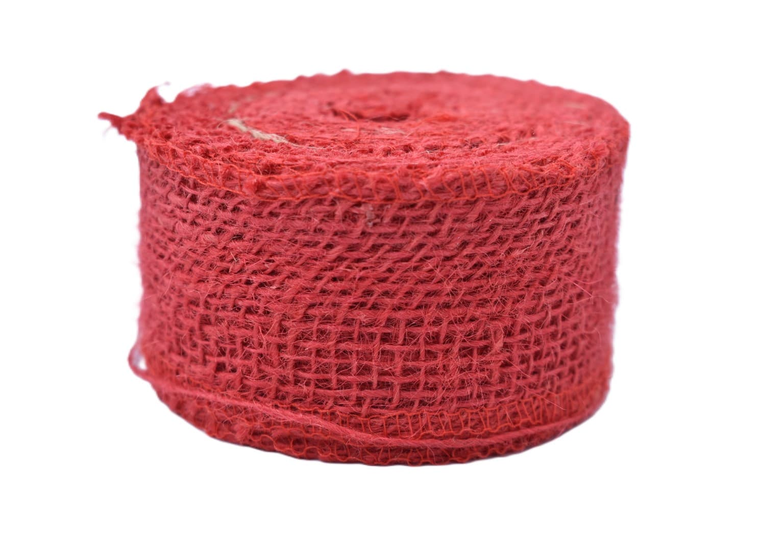 Wstążka jutowa, 9x8, 5cm/10mb, 260g/m2, czerwona
