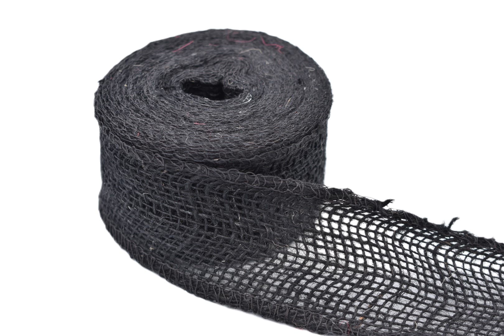 Wstążka jutowa, 9x8, 5cm/10mb, 260g/m2, czarna