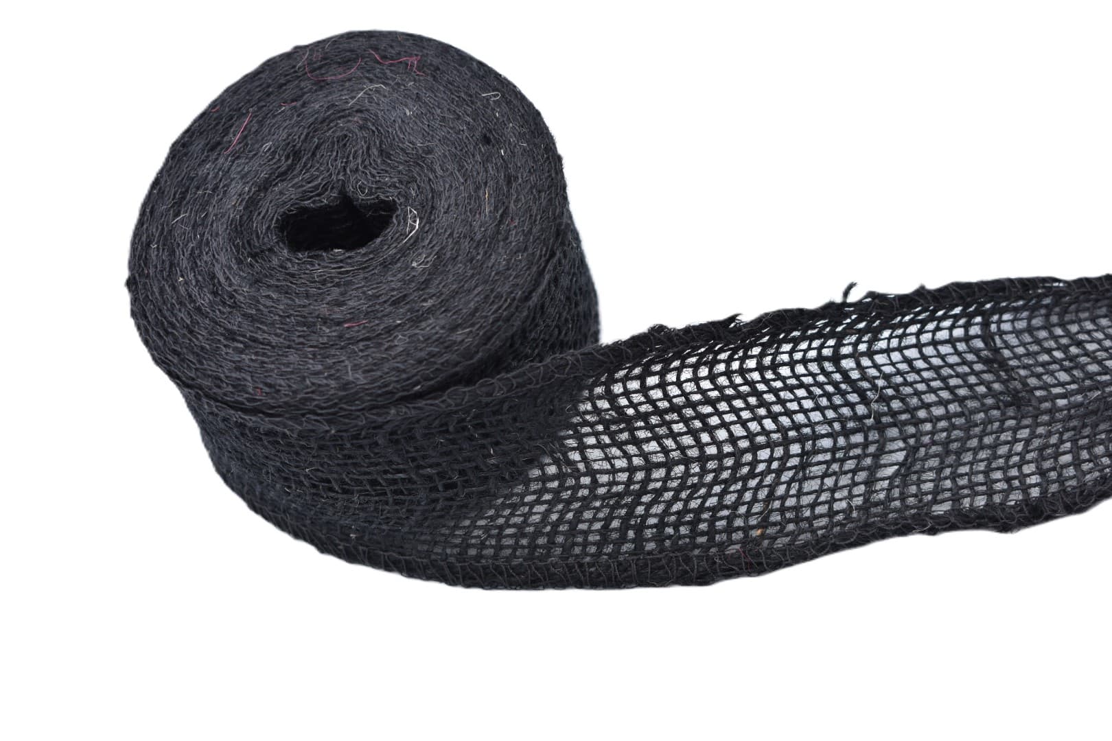 Wstążka jutowa, 9x8, 5cm/10mb, 260g/m2, czarna