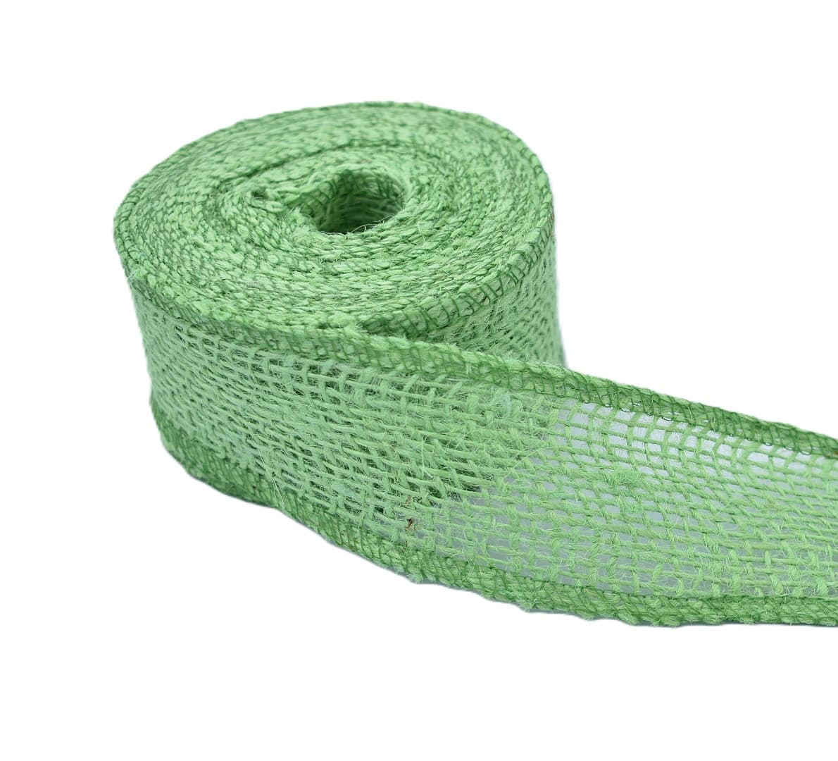 Wstążka jutowa, 9x8, 5cm/10mb, 260g/m2, zielona