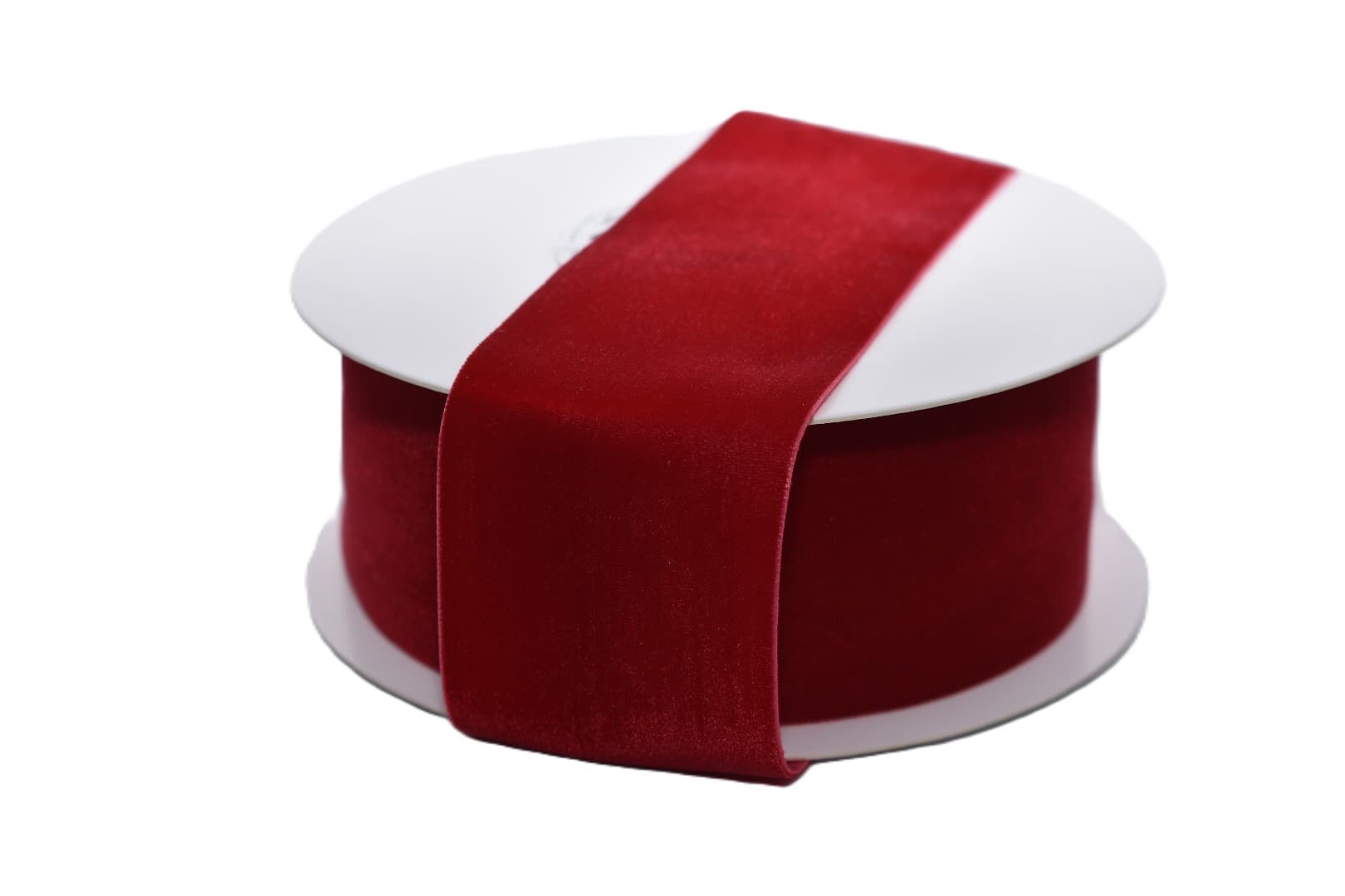 Wstążka aksamitna velvetowa, 50mm/9mb, c.czerwona