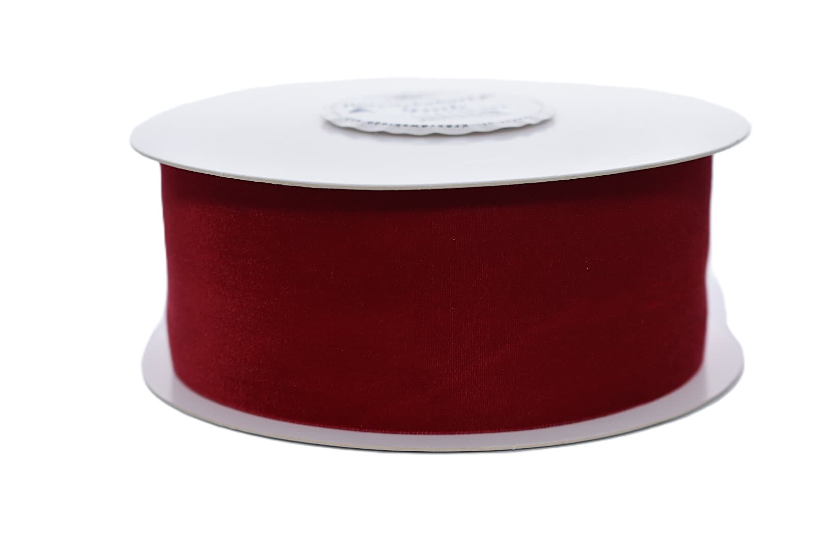 Wstążka aksamitna velvetowa, 50mm/9mb, c.czerwona