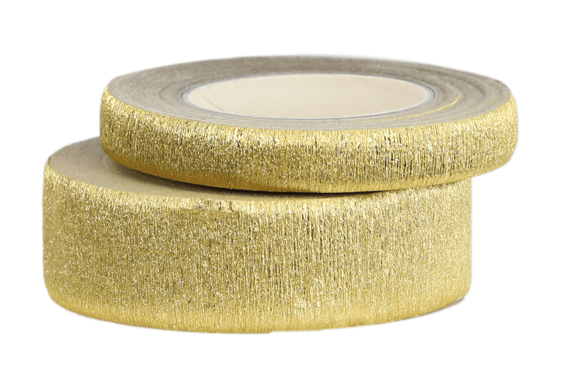 Taśma florystyczna rozciągliwa 25mm/23m, złota