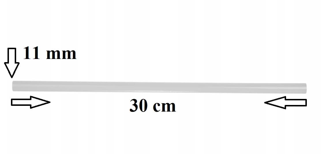 Klej do pistoletu w laskach, śr.11mm/30cm, 1kg