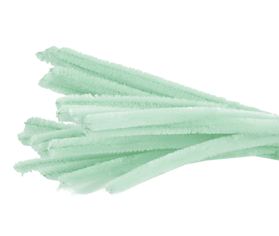 Wyciory pastelowe,  śr. 6mm/50szt, miętowe