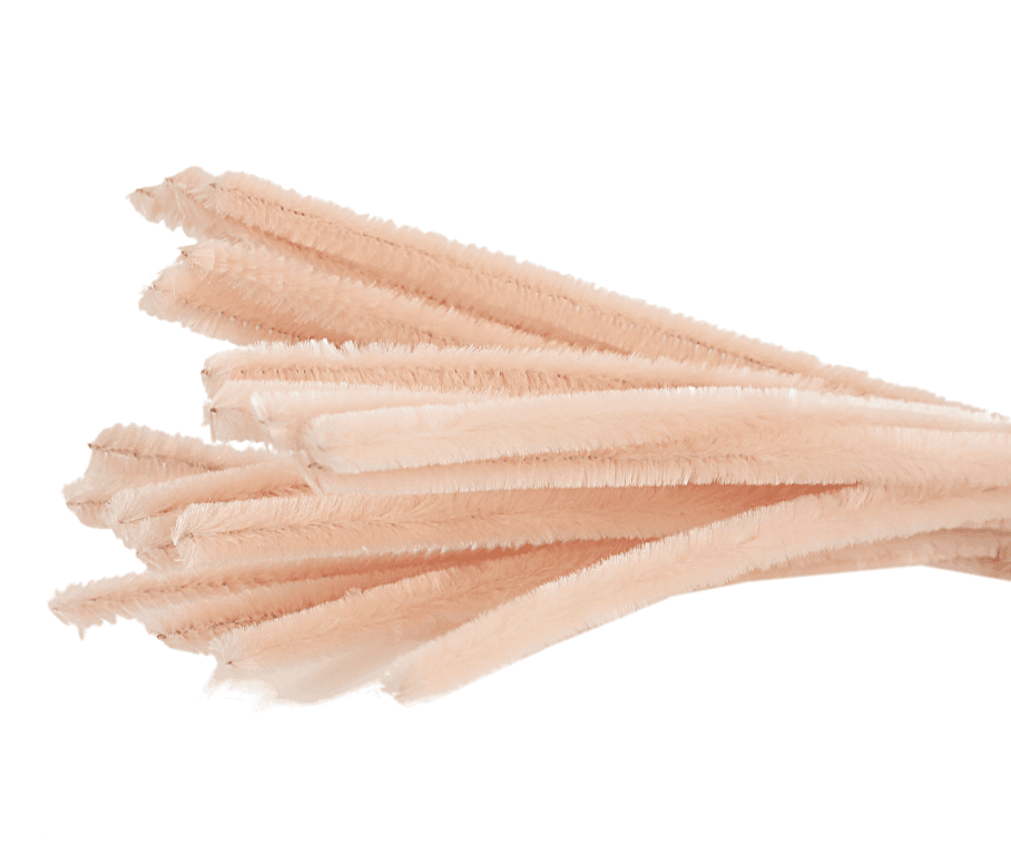 Wyciory pastelowe,  śr. 6mm/50szt, beżowe