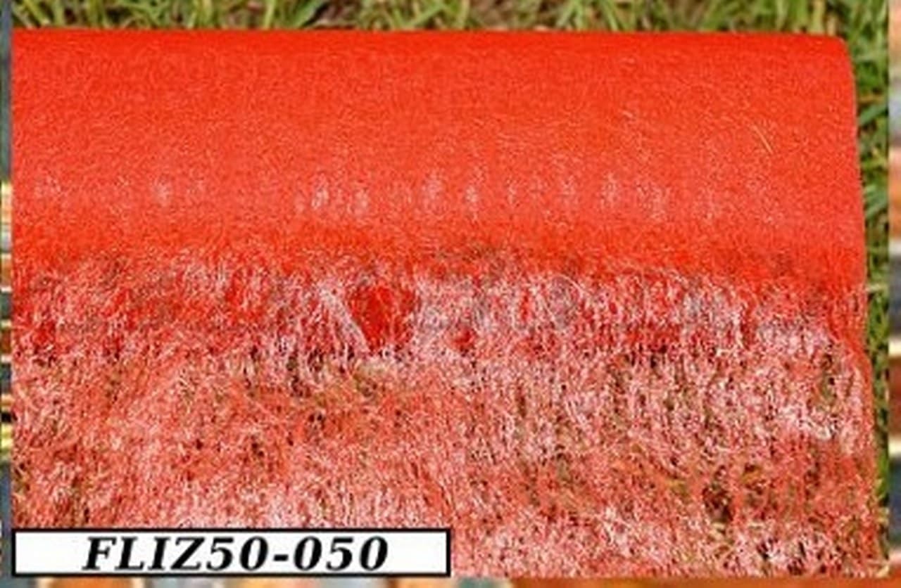 Flizelina Jednokolorowa 50cmx9y, czerwona