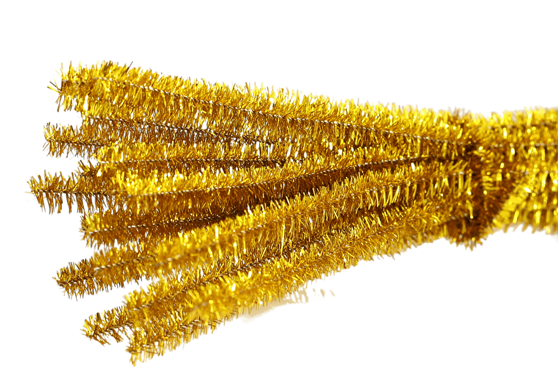 Wyciory metalizowane,  śr. 6mm/50szt, złote