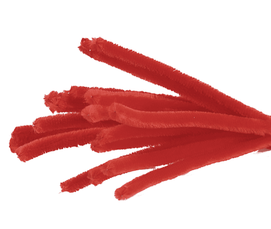 Wyciory pastelowe,  śr. 9mm/20szt, czerwone