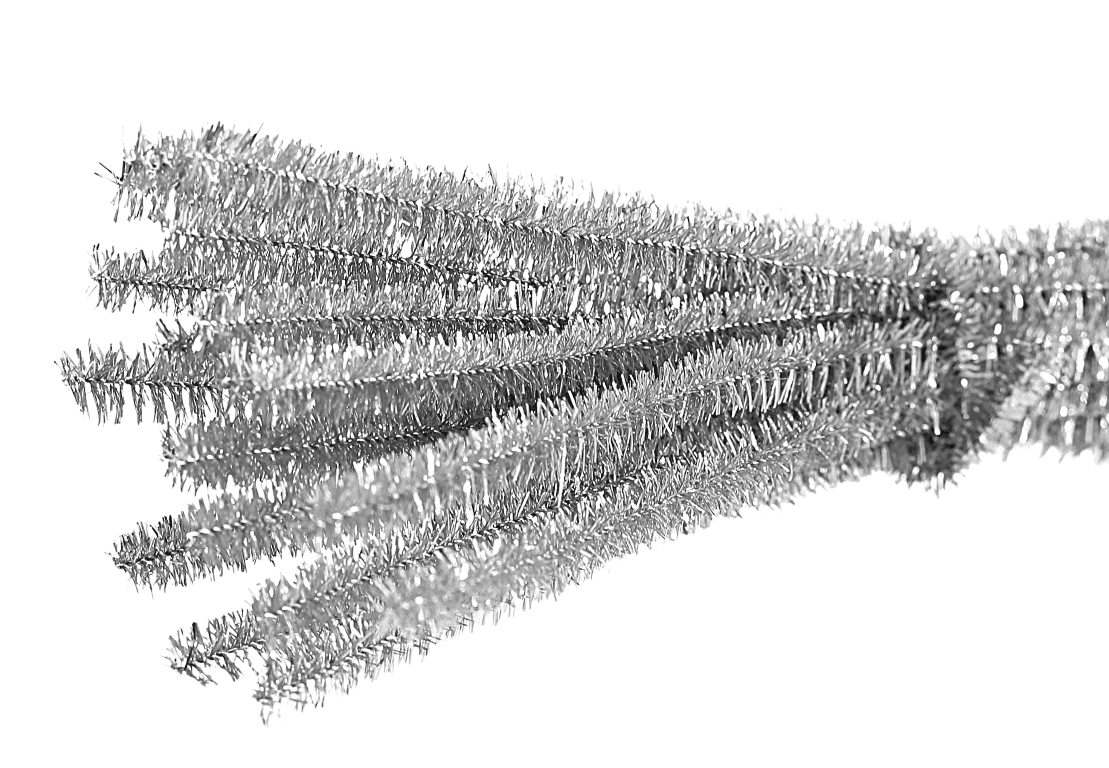 Wyciory metalizowane,  śr. 9mm/20szt, srebrne