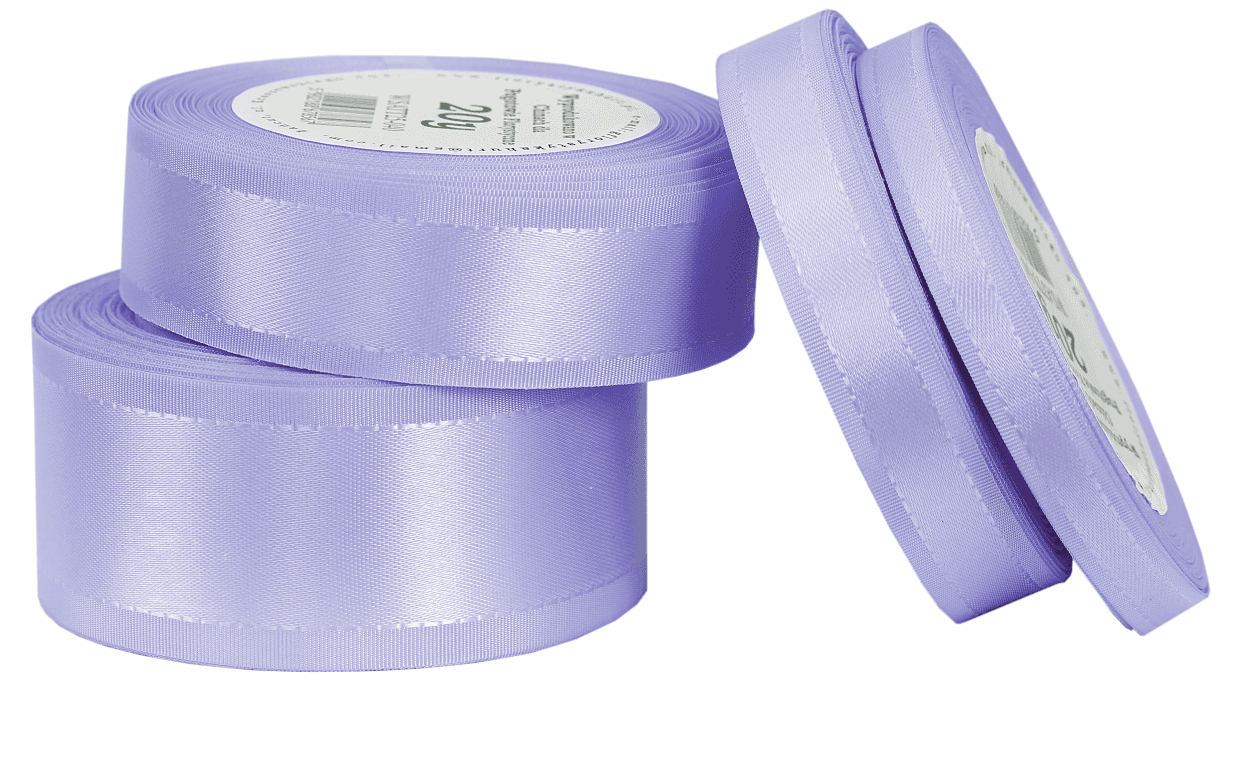 Wstążka z paskami satyna/tafta 38mm/20y, j.wrzos