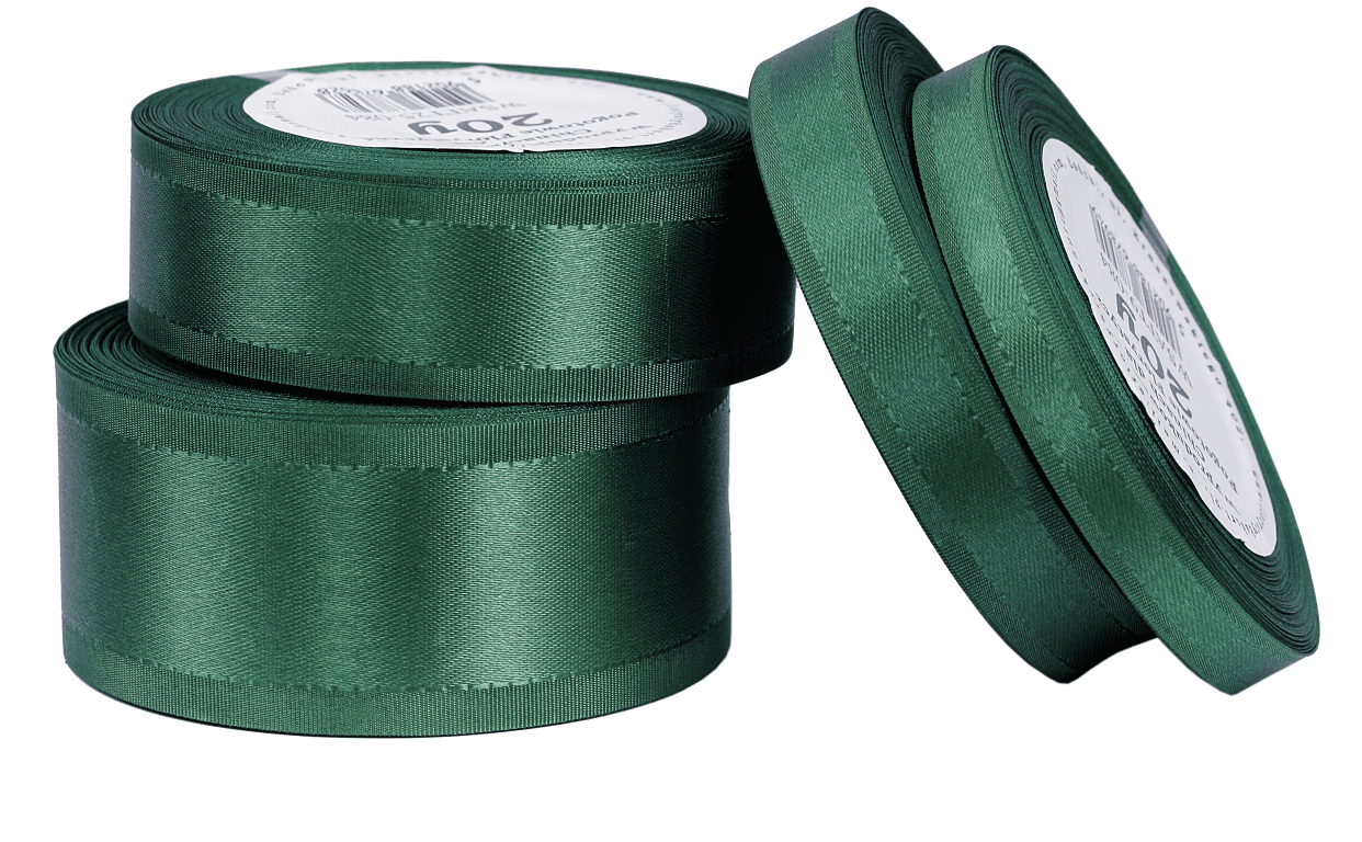Wstążka z paskami satyna/tafta 38mm/20y szałwia/2