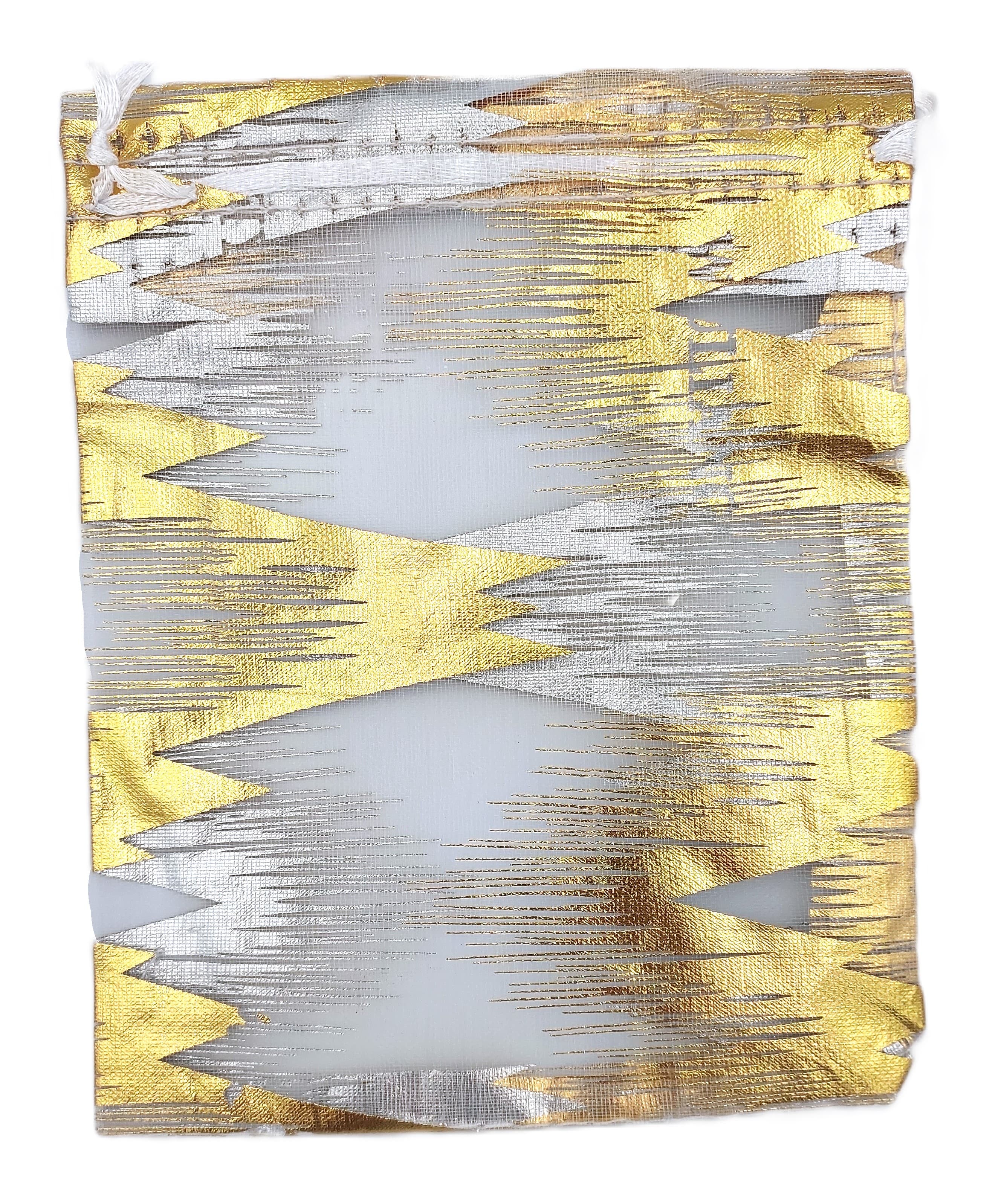 Woreczki z organzy WZORY, 12x15cm/12szt, model 03