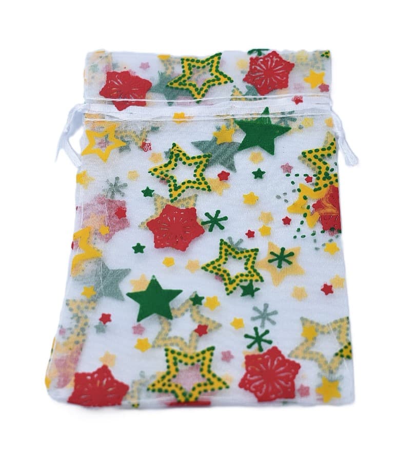 Woreczki z organzy KOLOR, 10x15cm/12szt, numer 01