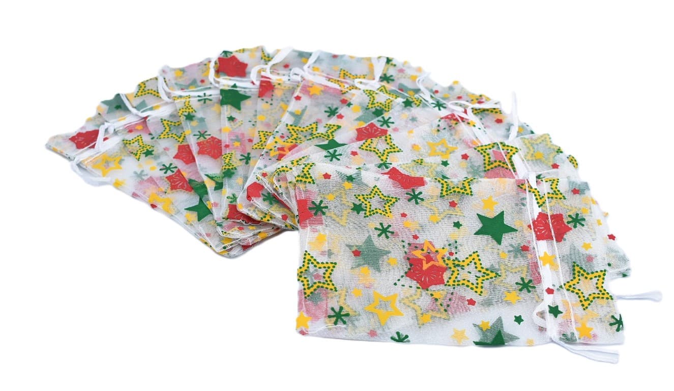 Woreczki z organzy KOLOR, 10x15cm/12szt, numer 01