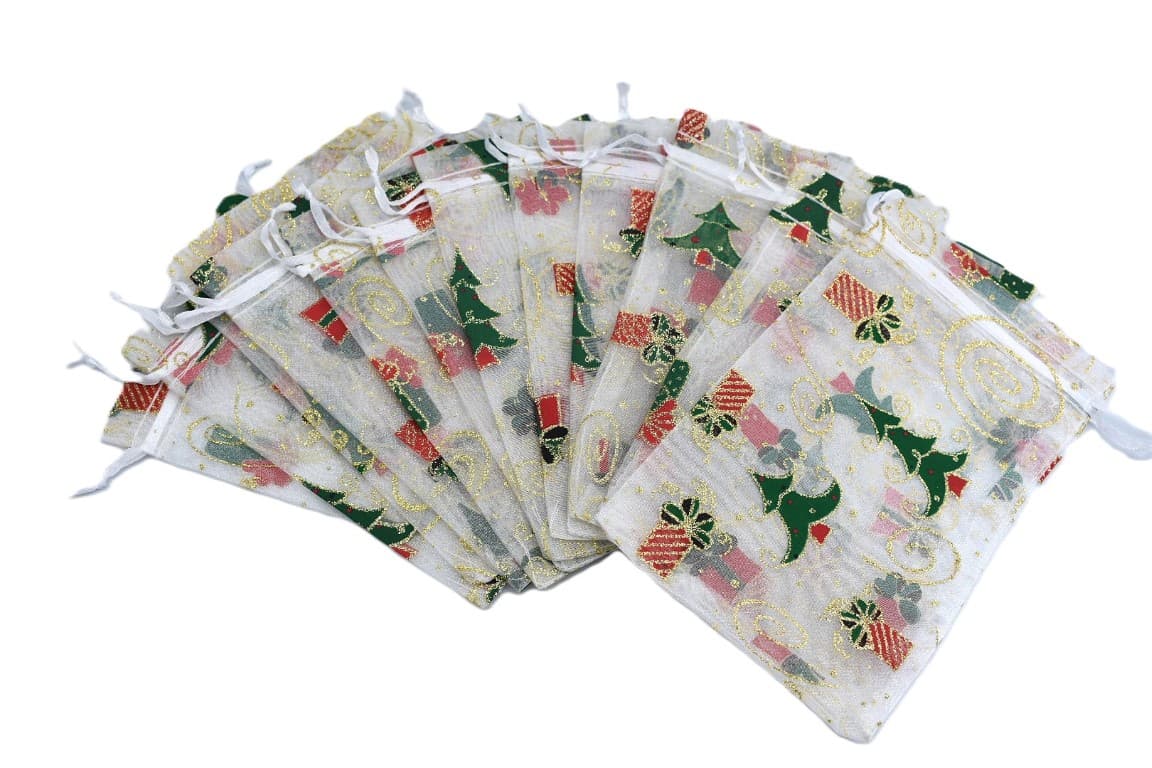 Woreczki z organzy KOLOR, 10x15cm/12szt, numer 03