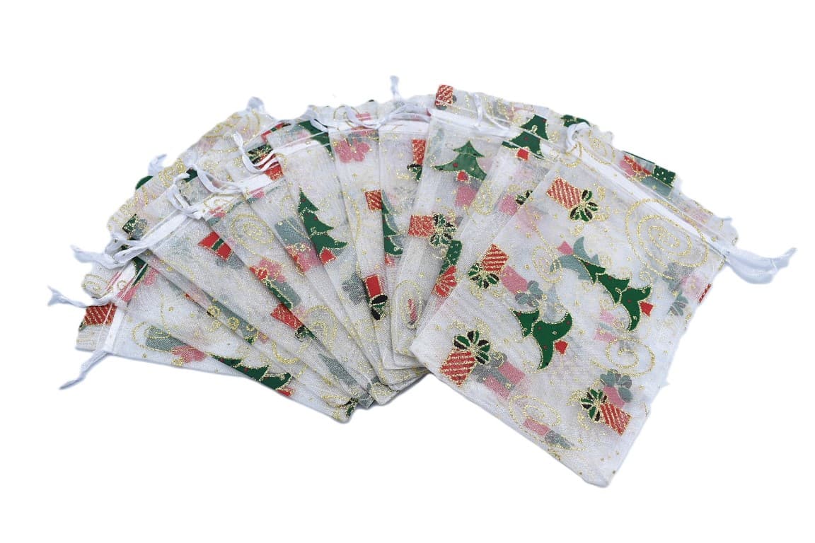 Woreczki z organzy KOLOR, 10x15cm/12szt, numer 03