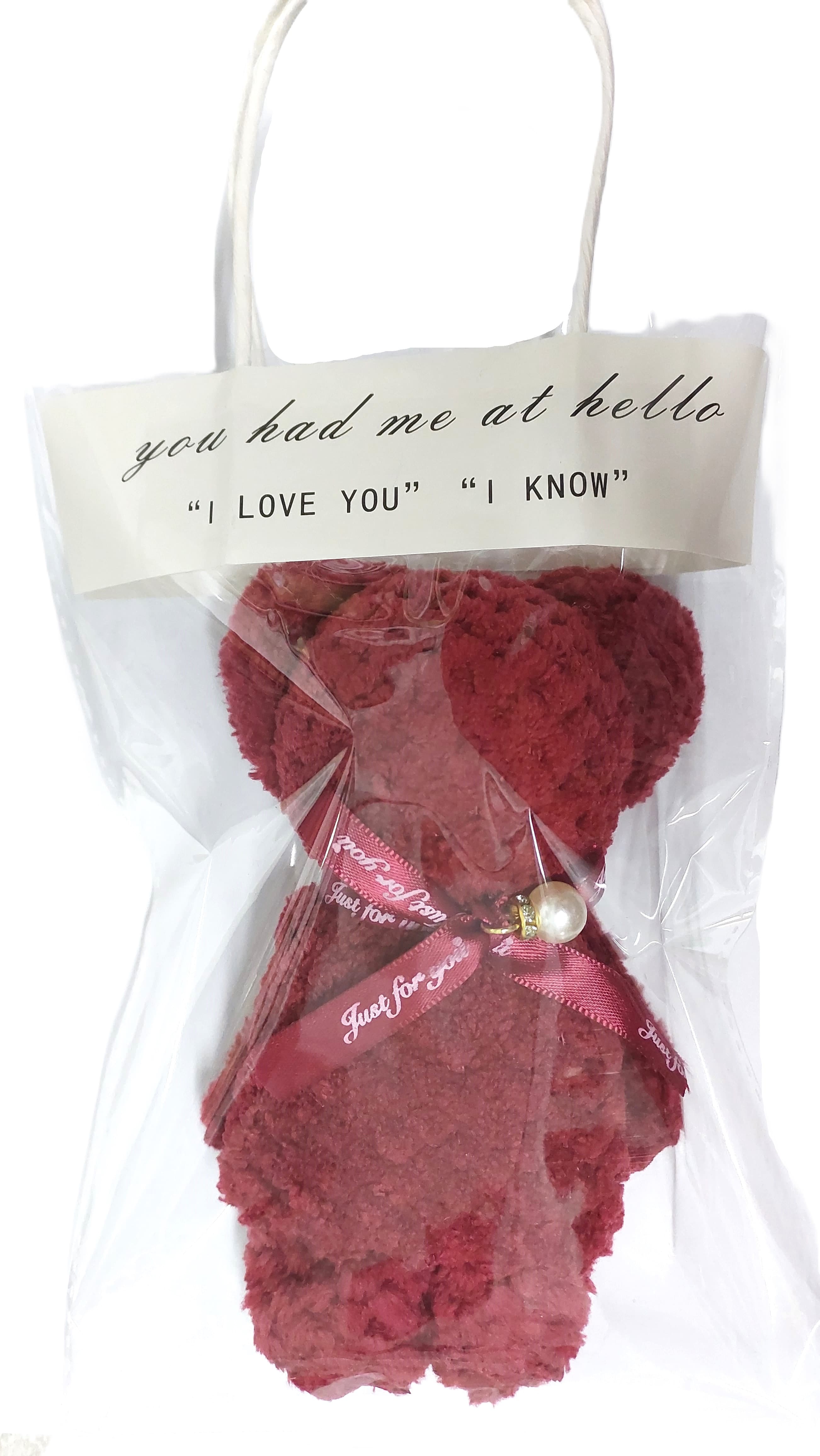 Misie z mikrofibry,mix kolorów, 8x14cm, 10 szt