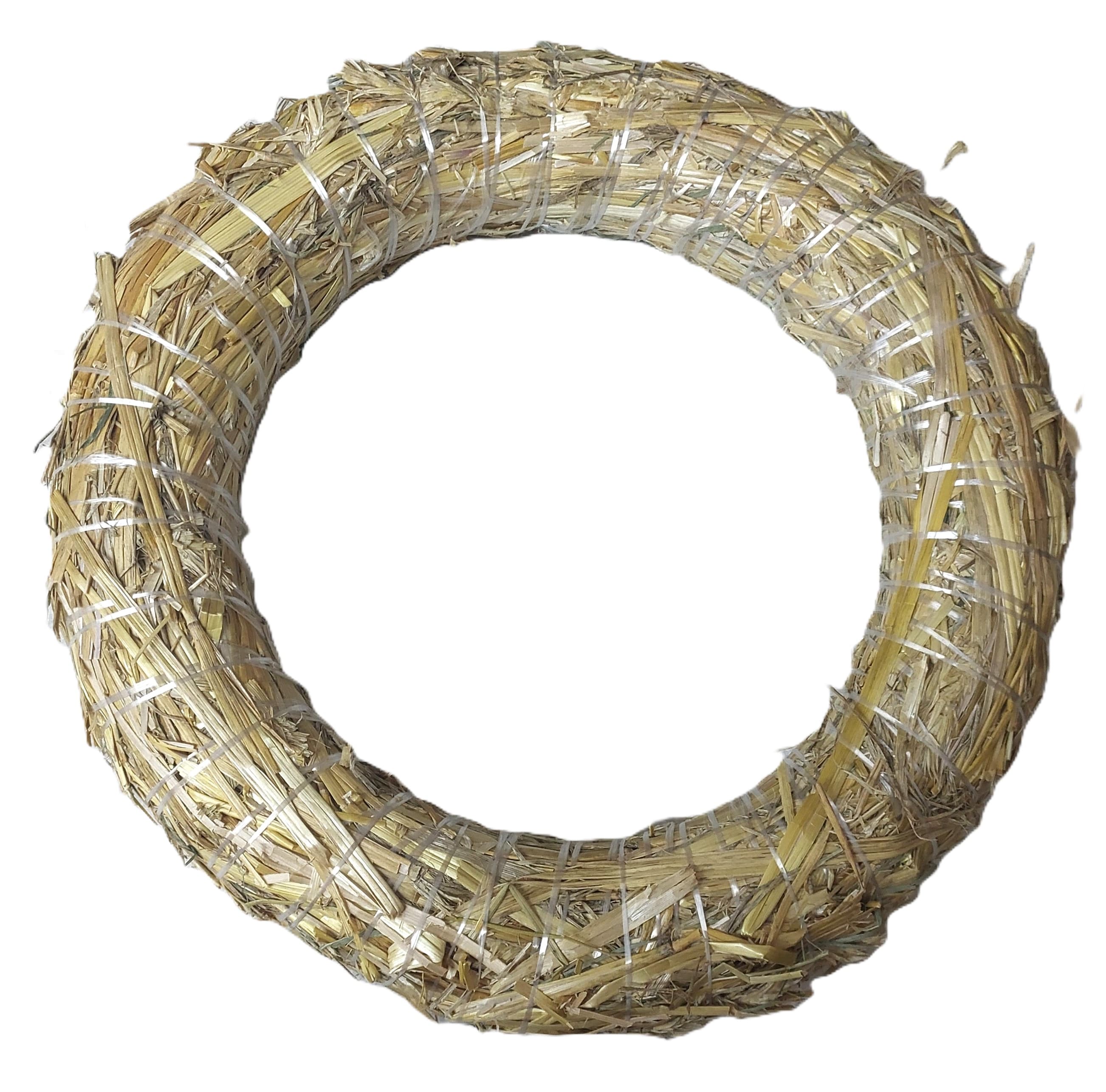 Wianek ze słomy, średnica 25cm, grubość 5cm