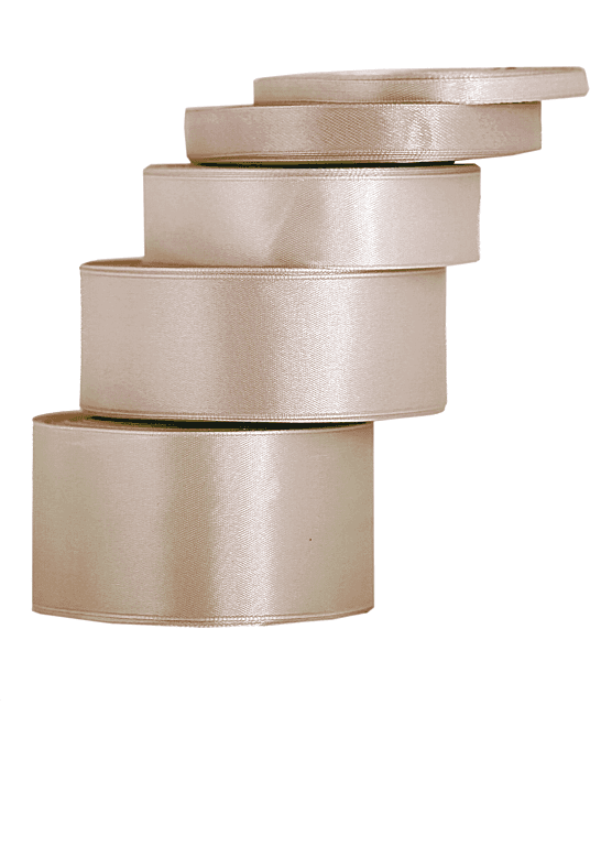 Wstążka satynowa 38mm/32mb, beżowa/2