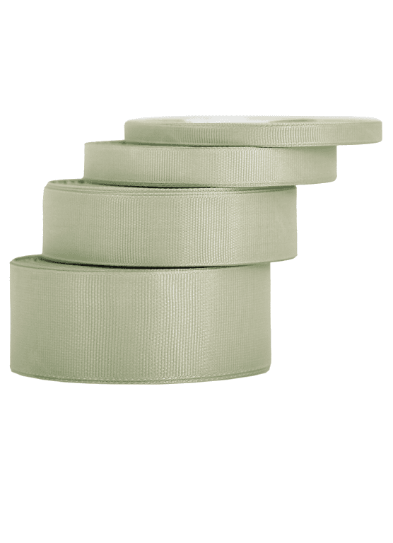 Wstążka rypsowa, 25mm/22mb, zielony szałwia/4