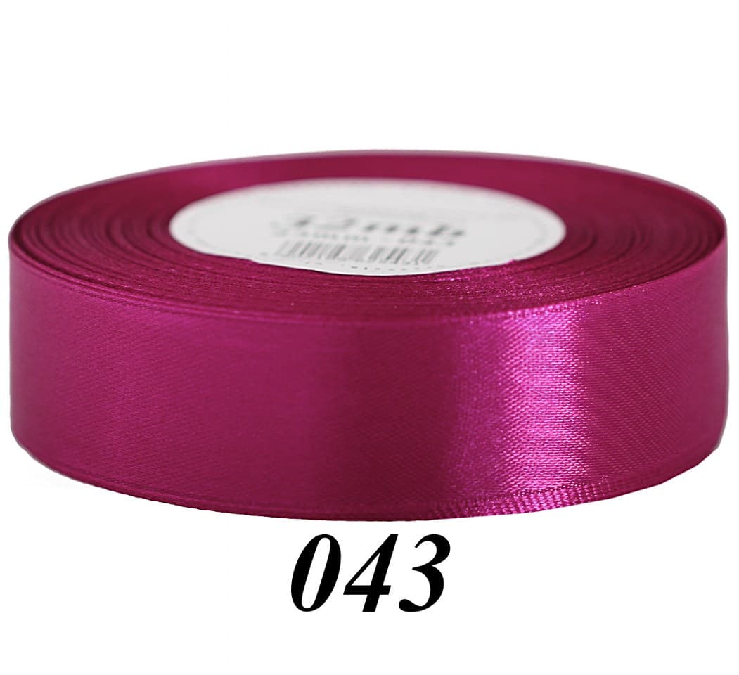 Wstążka satynowa 25mm/32mb, fuksja