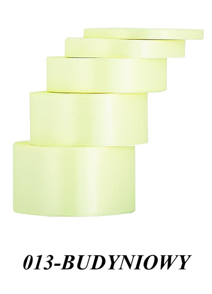 Wstążka satynowa 38mm/32mb, budyniowa