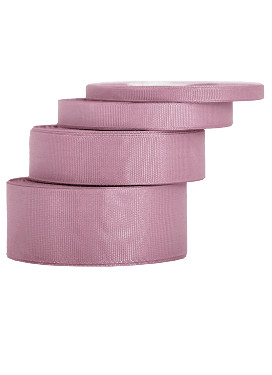 Wstążka rypsowa, 12mm/22mb, jasny brudny róż