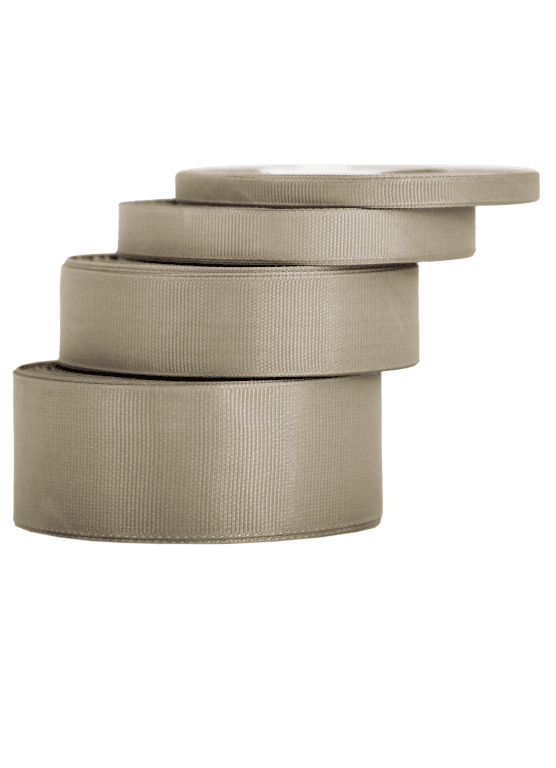 Wstążka rypsowa, 25mm/22mb, ciemny beż/2