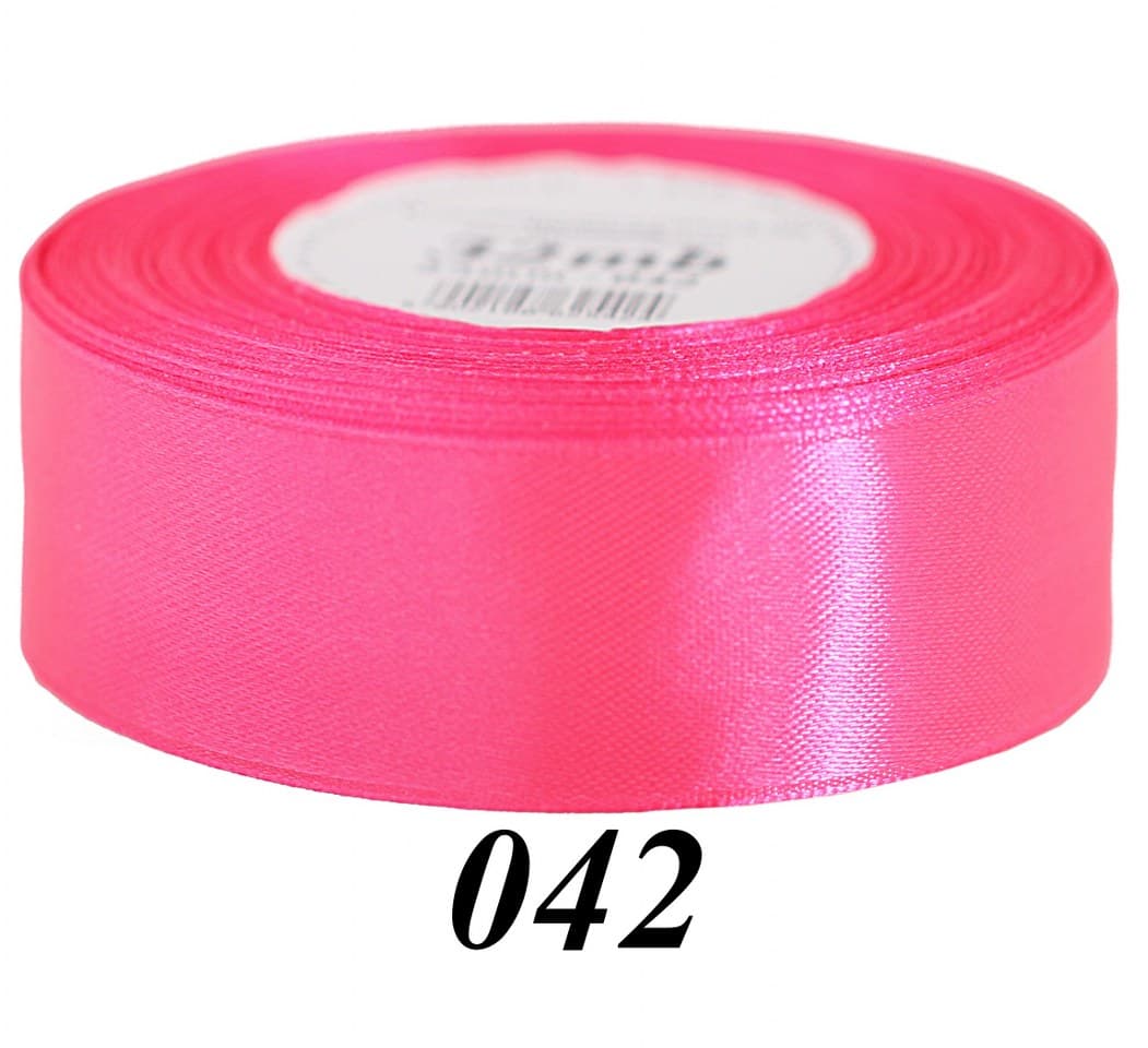 Wstążka satynowa 38mm/32mb, ciemnoróżowa