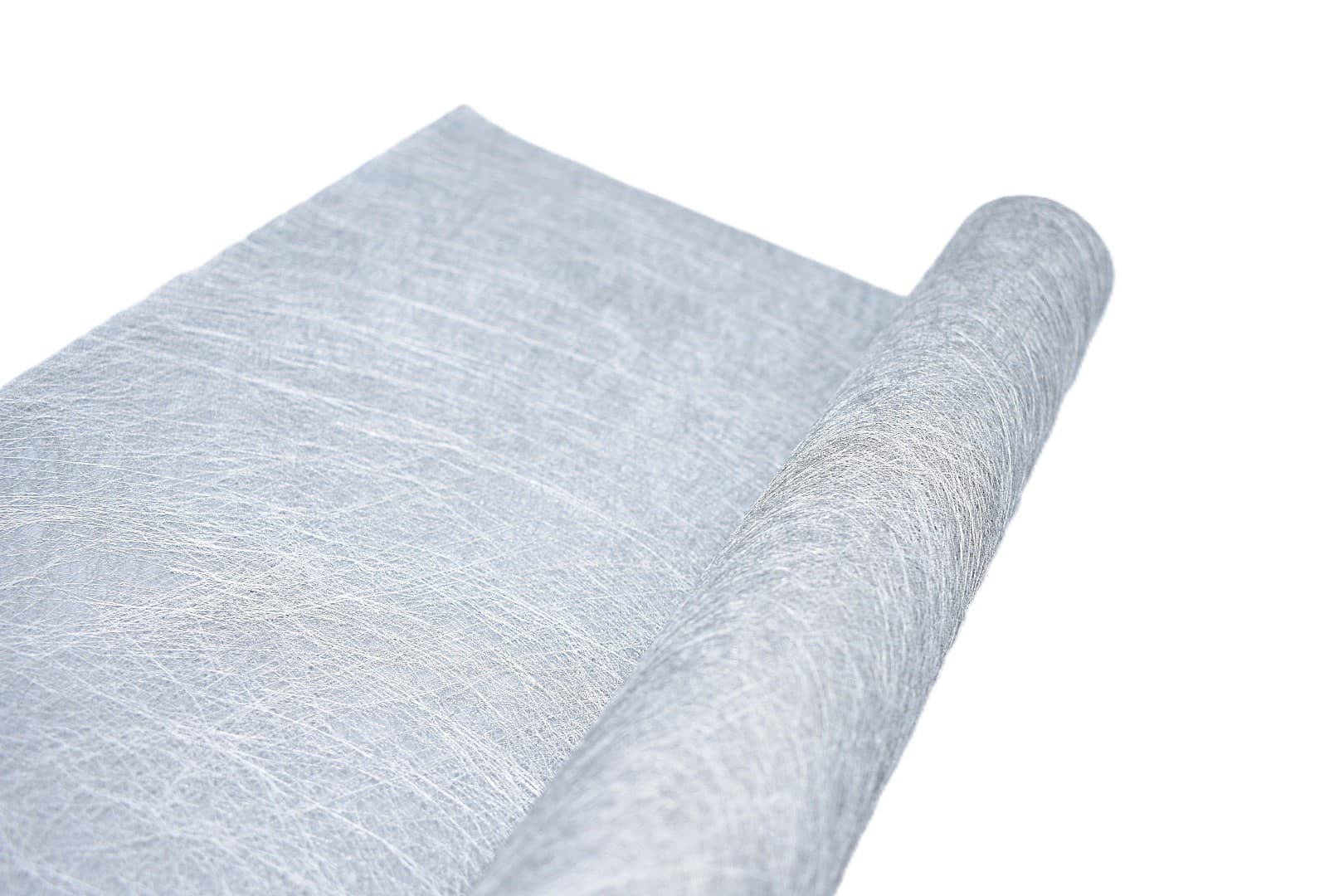 Flizelina metalizowana,  50cm/5mb, srebrna