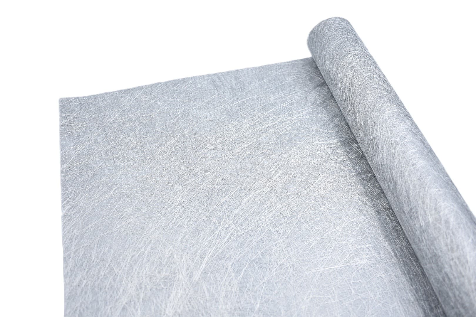 Flizelina metalizowana,  50cm/5mb, srebrna