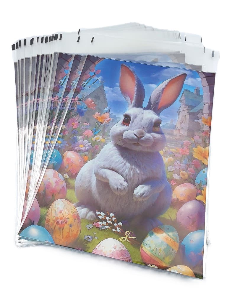 Worek foliowy WIELKANOC, 25x40cm/50szt mix wzorów