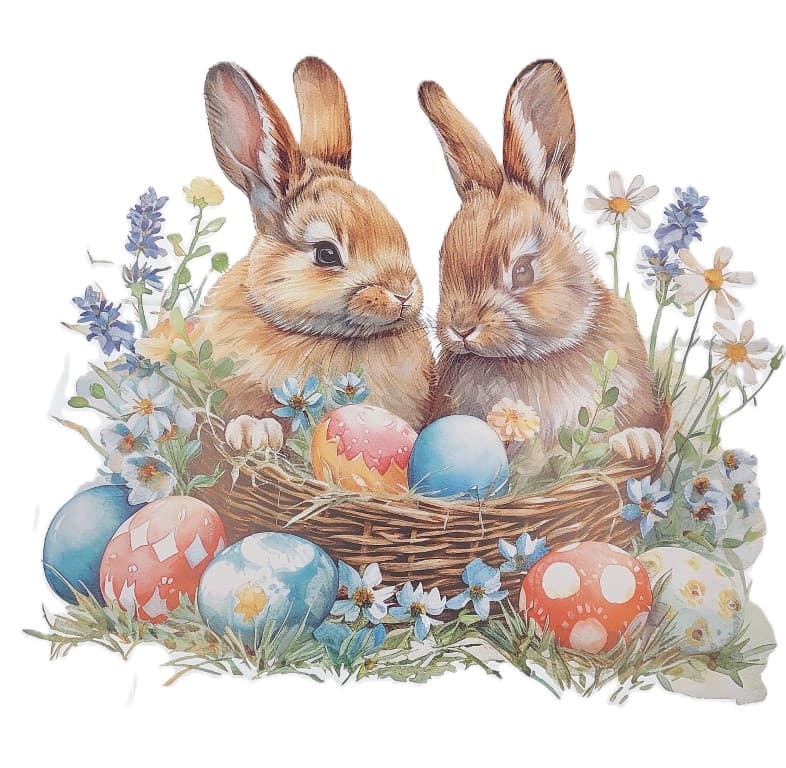 Worek foliowy WIELKANOC, 30x50cm/50szt mix wzorów