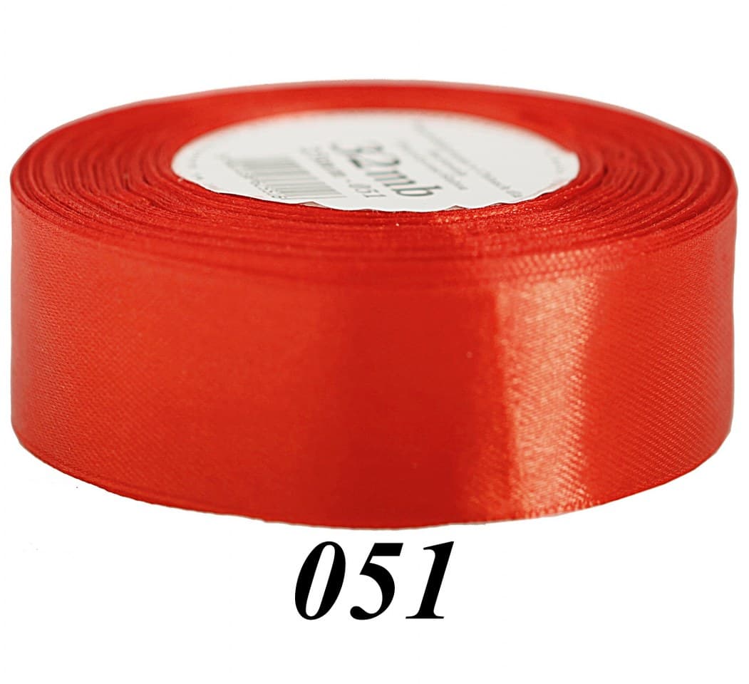 Wstążka satynowa 38mm/32mb, jasnoczerwona