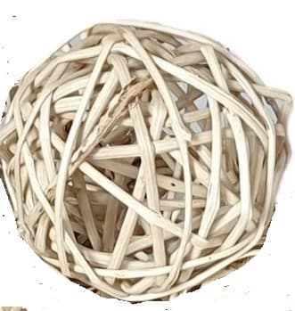 Pleciona Kula rattanowa śr. 12cm, naturalna