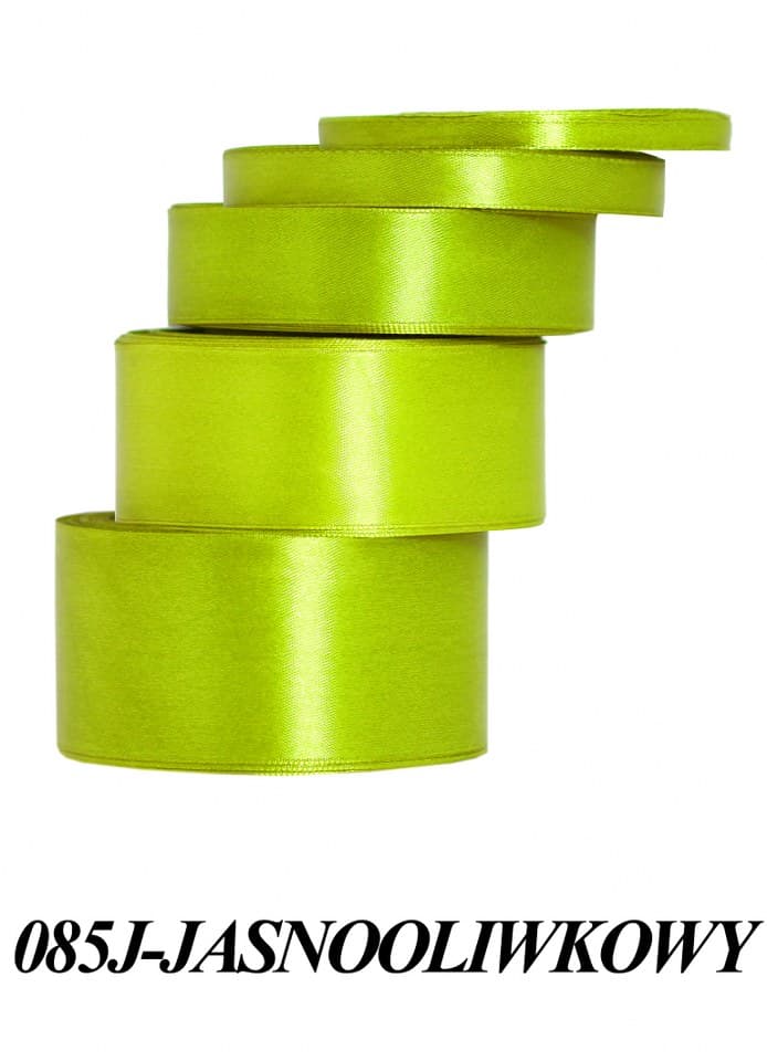 Wstążka satynowa 38mm/32mb, jasna oliwka