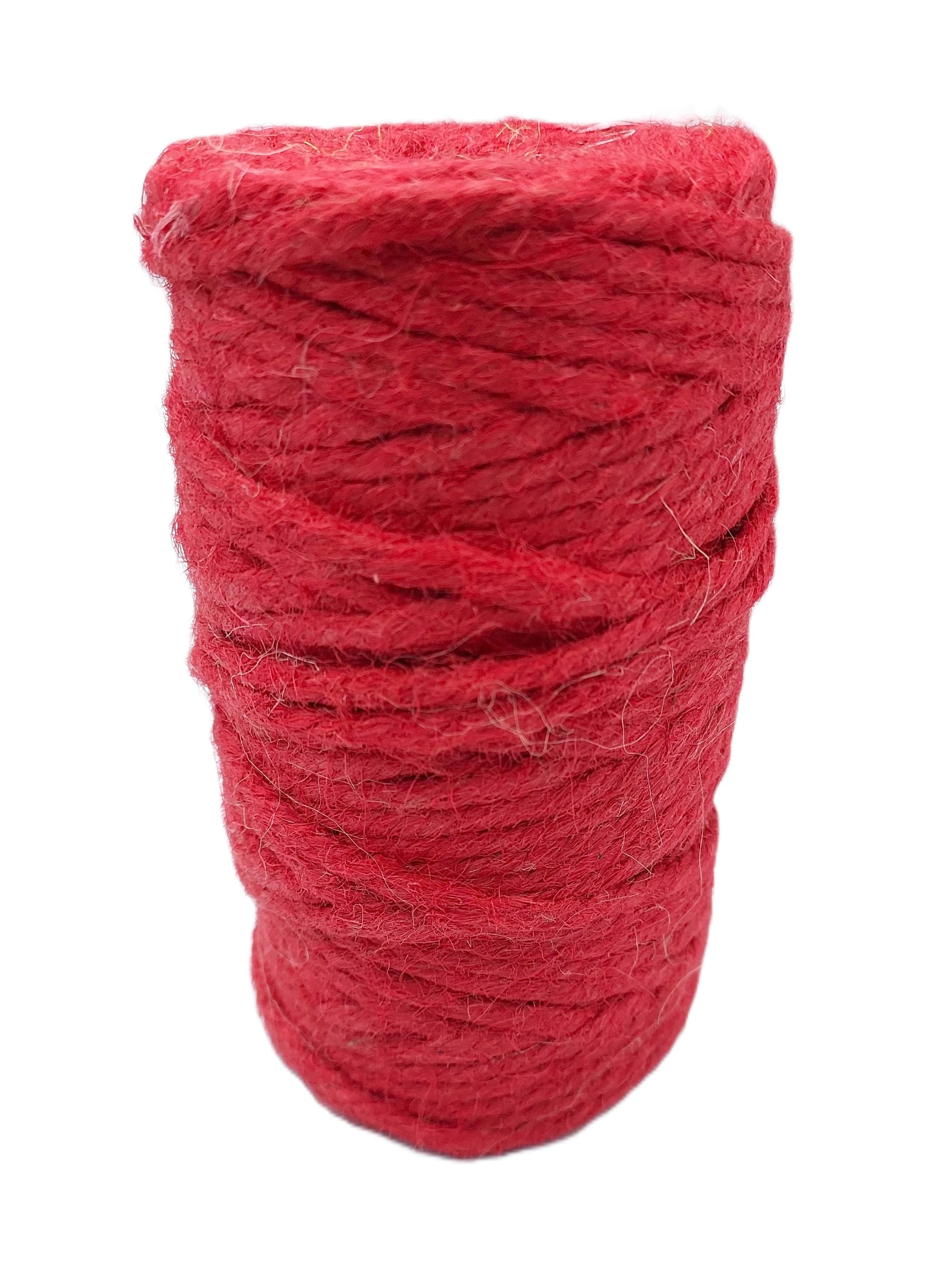 Sznurek jutowy, śr 5mm/52mb/250 gram, czerwony