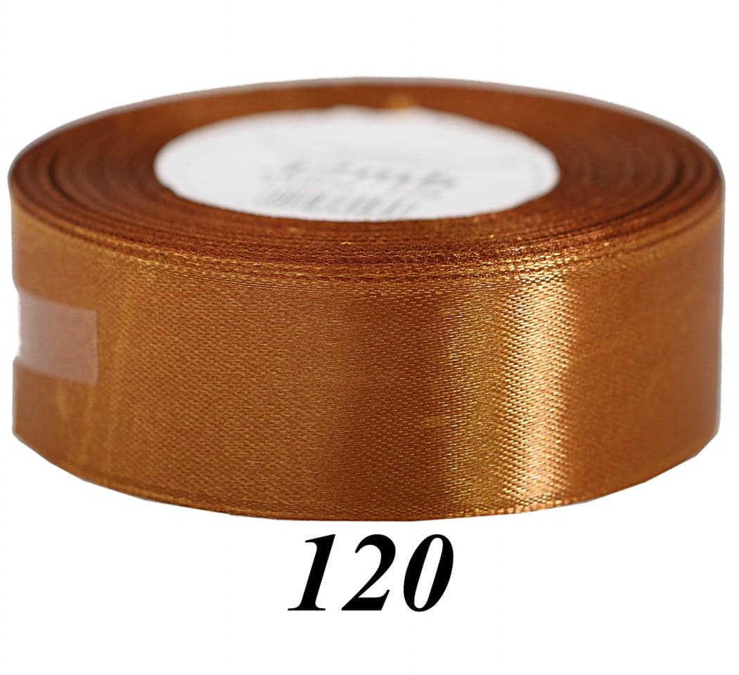 Wstążka satynowa 38mm/32mb, brązowa