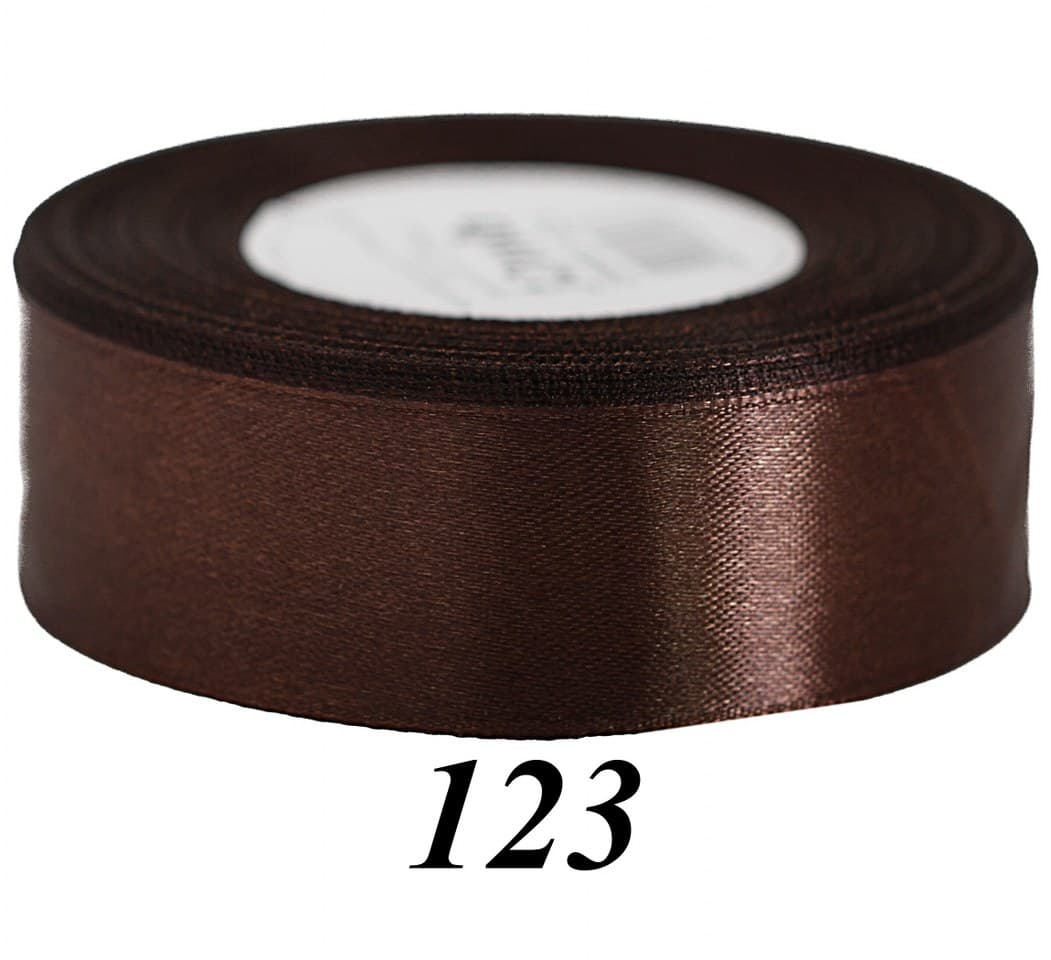 Wstążka satynowa 38mm/32mb, czekoladowa