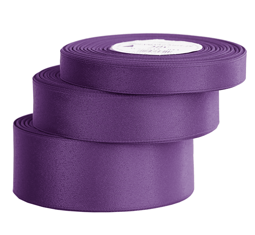 Wstążka satynowa PREMIUM, 38mm/20y, fioletowa