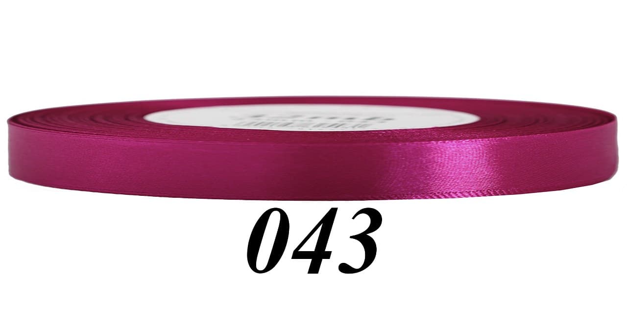 Wstążka satynowa 6mm/32mb, fuksja