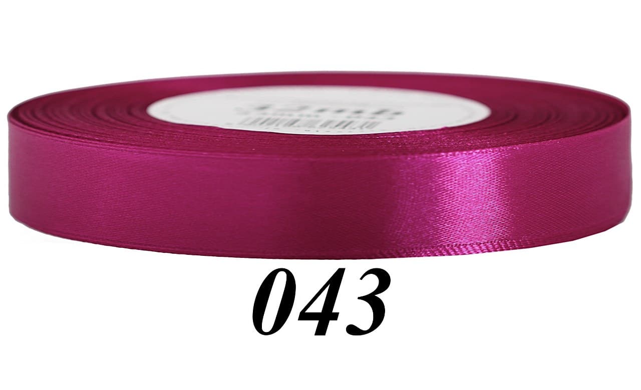 Wstążka satynowa 12mm/32mb, fuksja