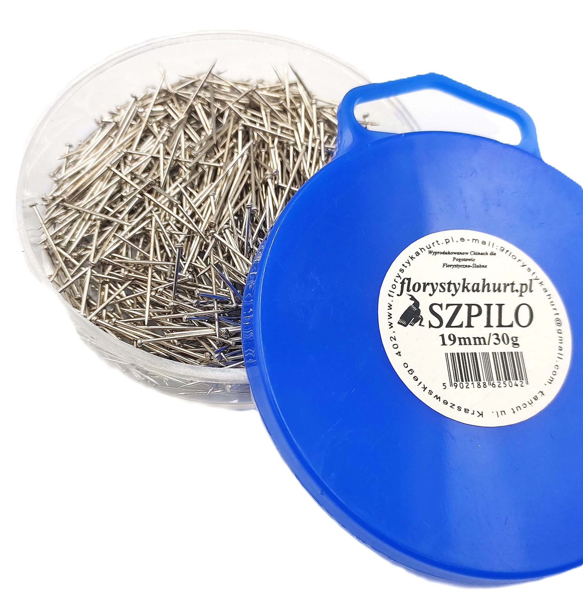 Szpilki krótkie, superostre, 19mm/30g
