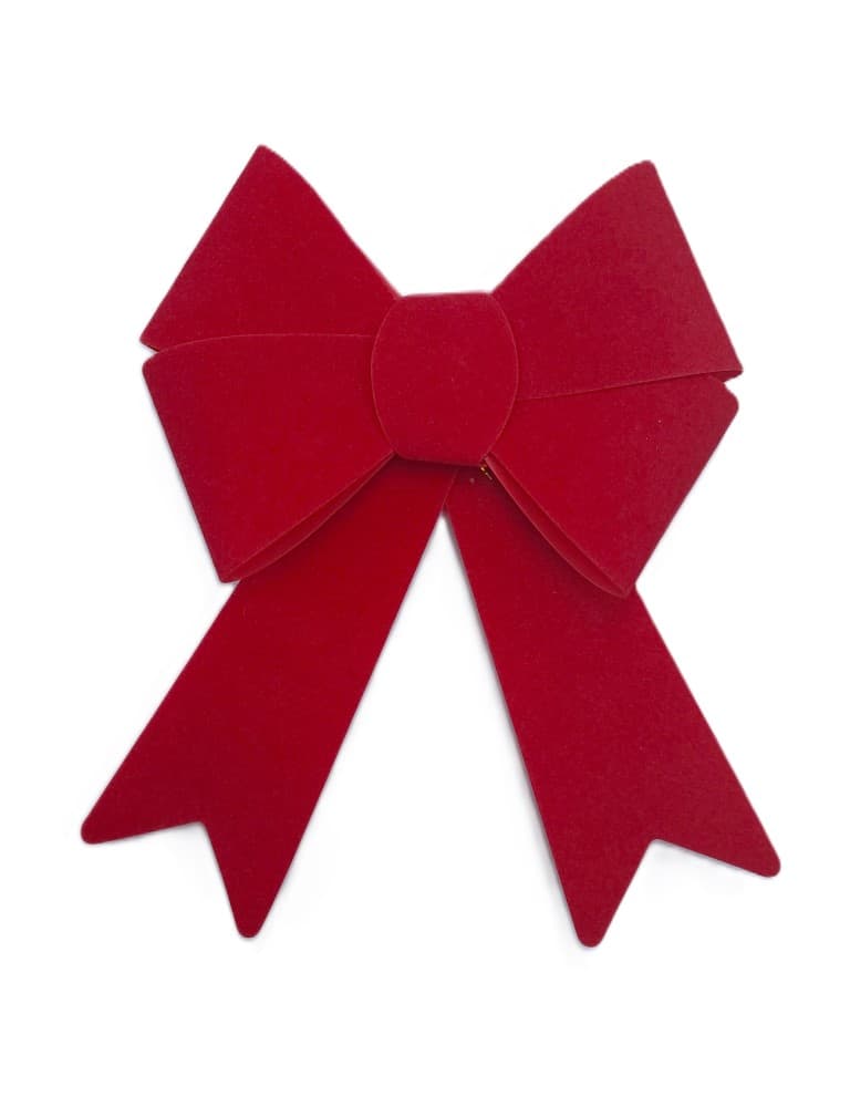 Kokarda plastikowa z velvetem, 10x15cm, czerwona 