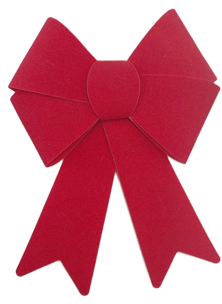 Kokarda plastikowa z velvetem, 14x21cm, czerwona