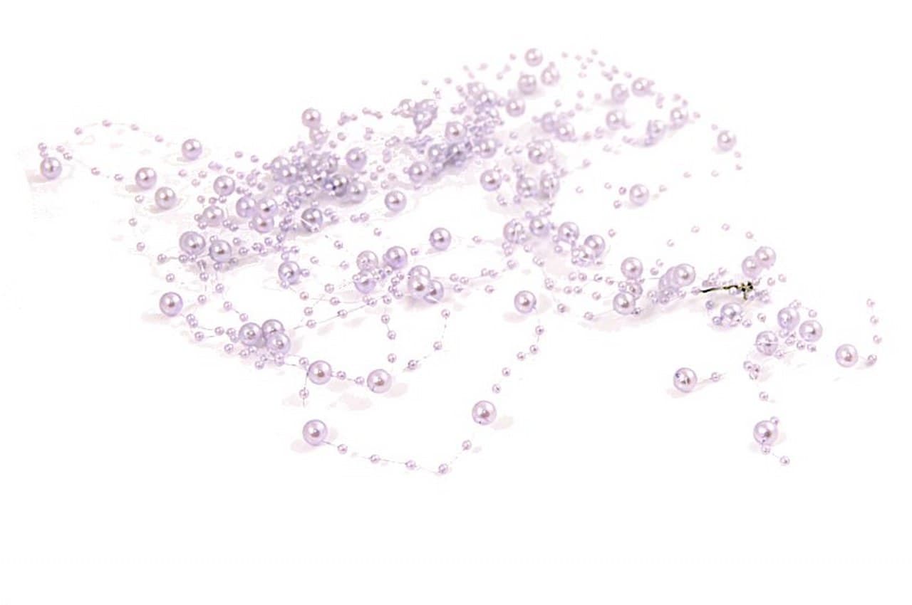 Girlanda perłowa 5x1,3m. wrzosowa